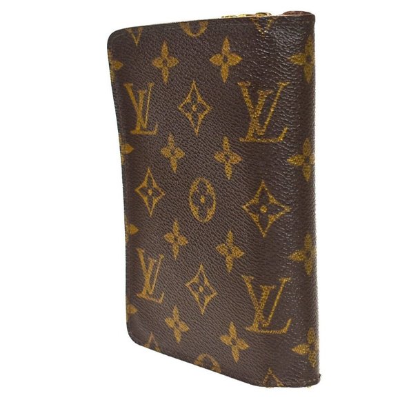 Authentic LOUIS VUITTON Porte Papier Zip Bifold Wallet Monogram Brown - Picture 14 of 15